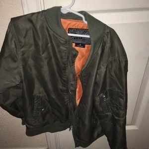 Green boy jacket with no hoodie